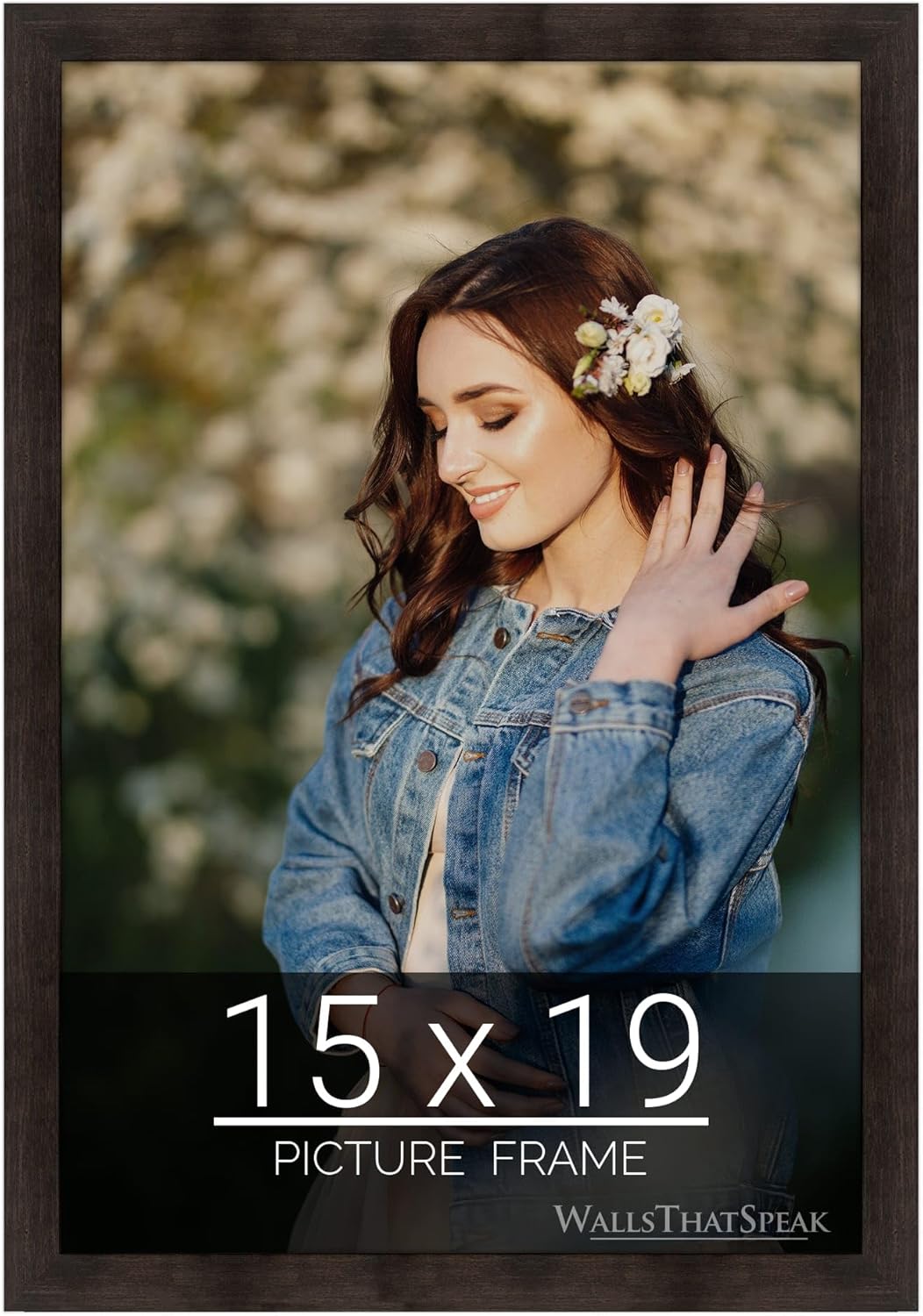 Espresso Brown Picture Frame for Puzzles Posters Photos Artwork