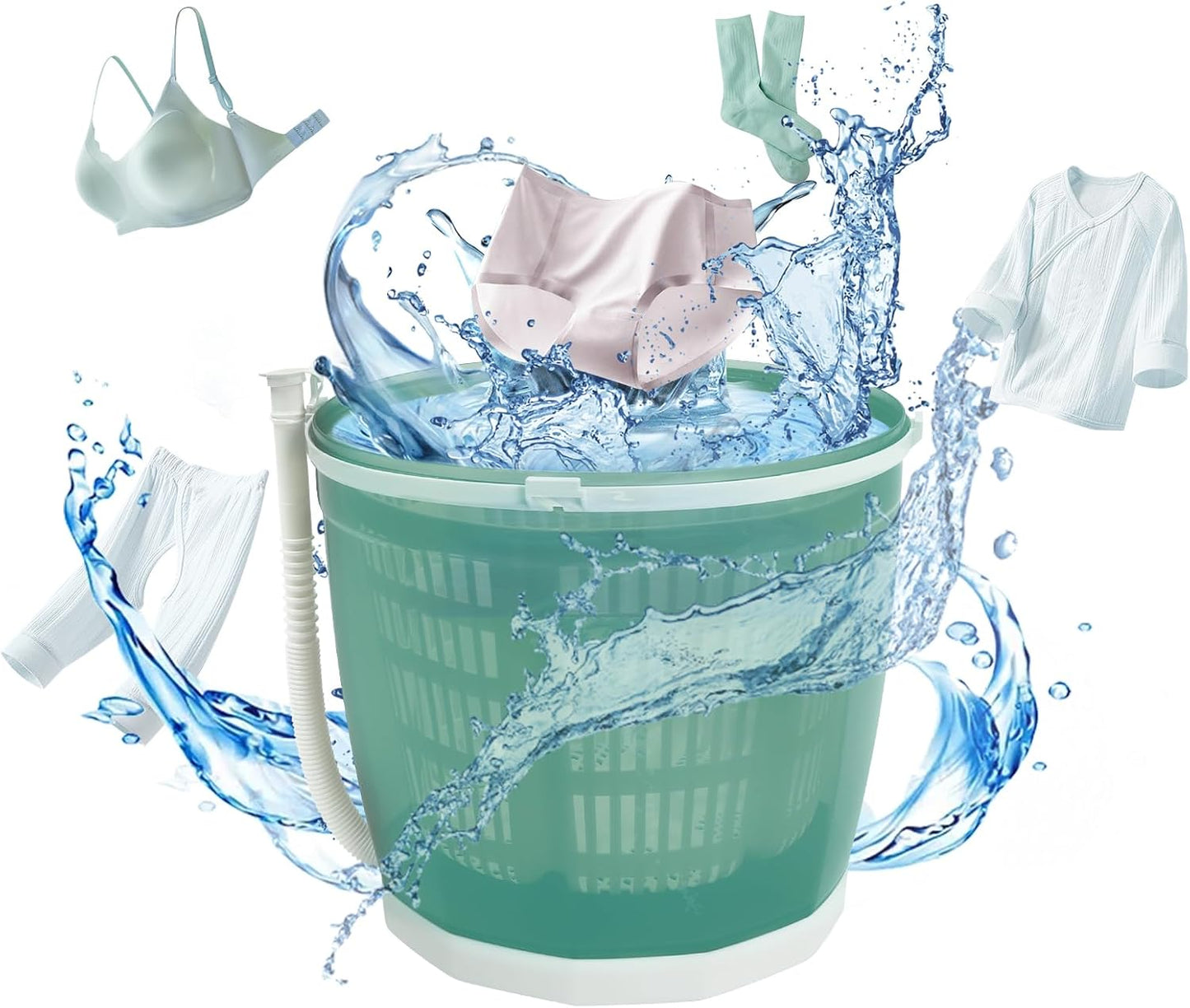 Portable 2-in-1 Manual Washer & Spin Dryer for Travel - VPABES