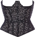 Mesh Corset Waist Trainer for Women - Underbust Corset Lace Up Waist