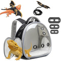 Bearded Dragon Lizard Backpack Carrier with Harness and Leash Set