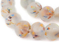 Jumbo Recycled Glass Beads 19-26mm Rainbow Speckled - Bold Home