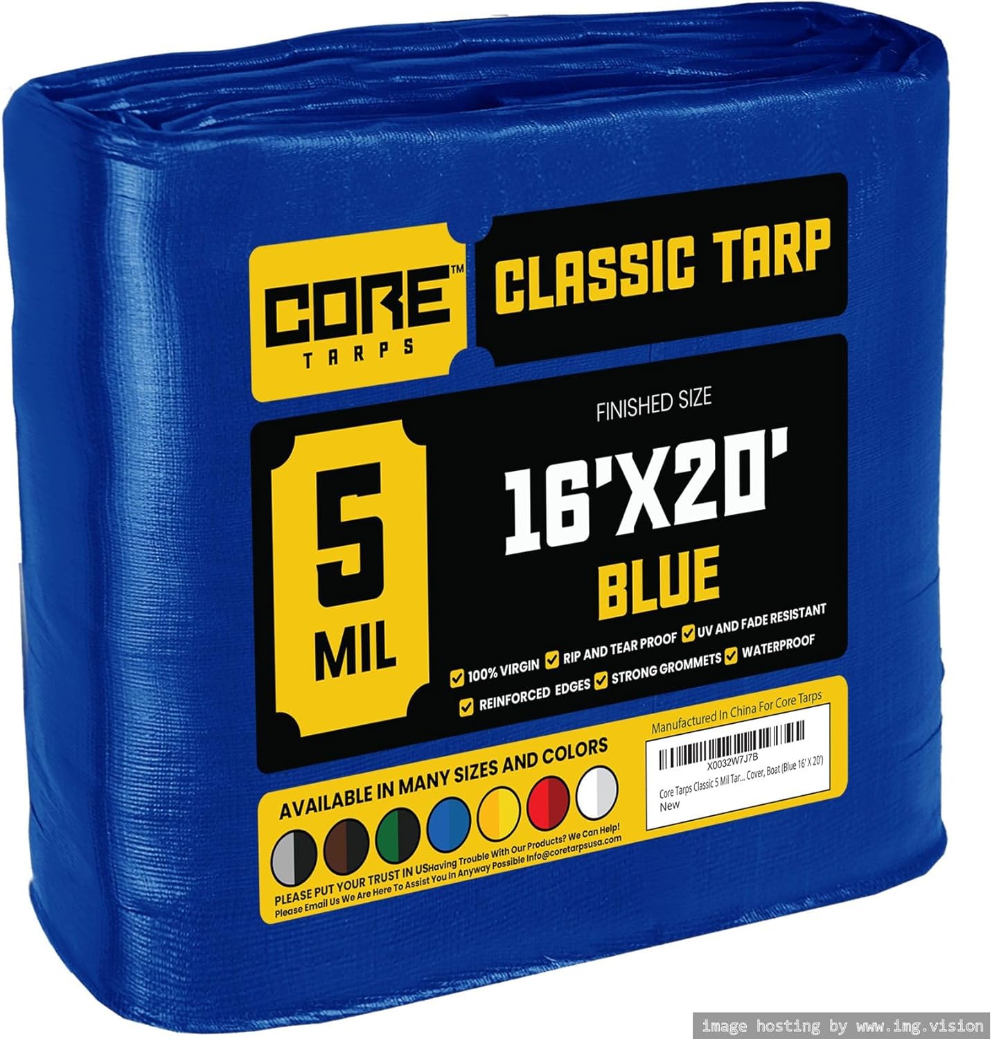 Core Tarps Classic 5 Mil Tarp Cover for All Weather Needs