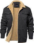 Men's Winter Jacket Thick Thermal Cotton Fleece Lined