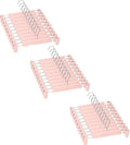 Skirt Hangers Pants Hangers with Clips 30 Pack - Space Saving Pink