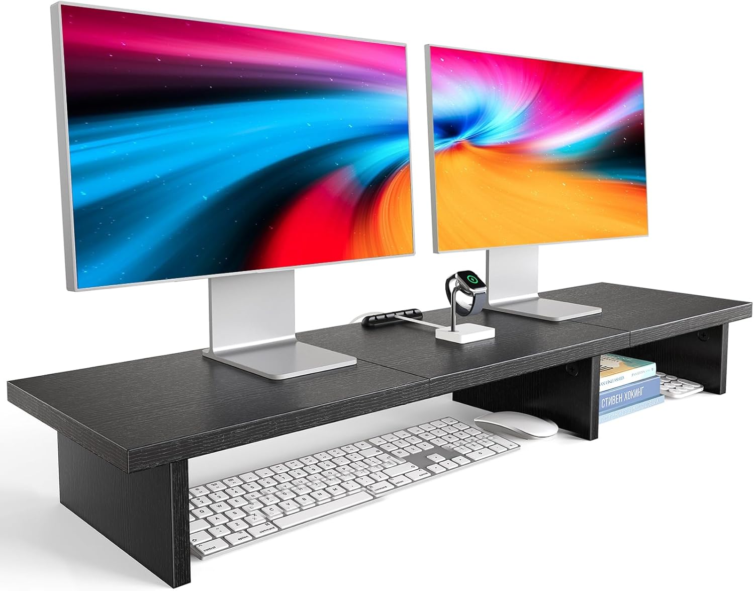 HUANUO Dual Monitor Stand - Streamline Workspace