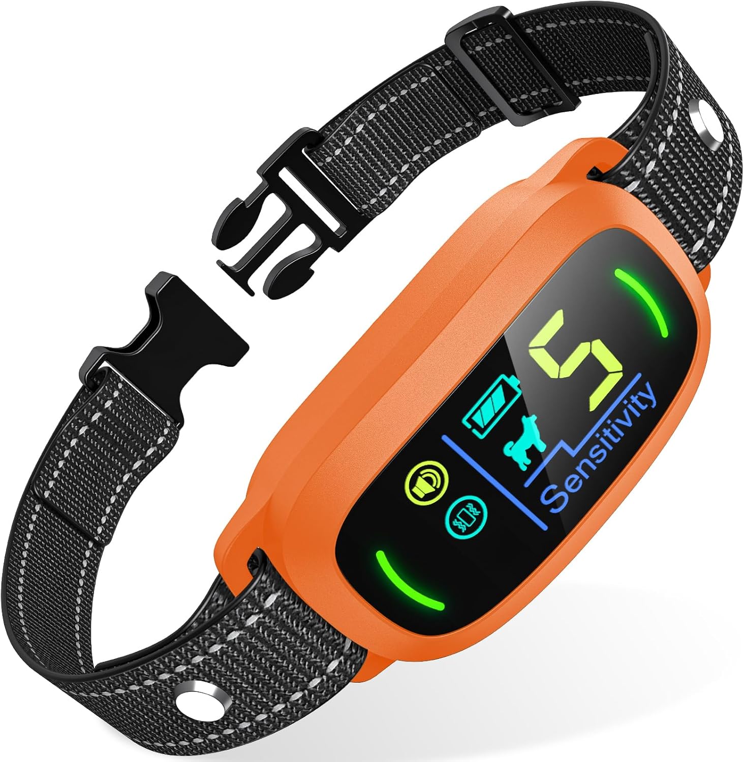 Rechargeable Smart Bark Collar for Dogs with Adjustable Sensitivity
