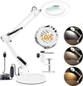 10X Magnifying Glass with Light and Stand - Hands-Free LED Magnifier