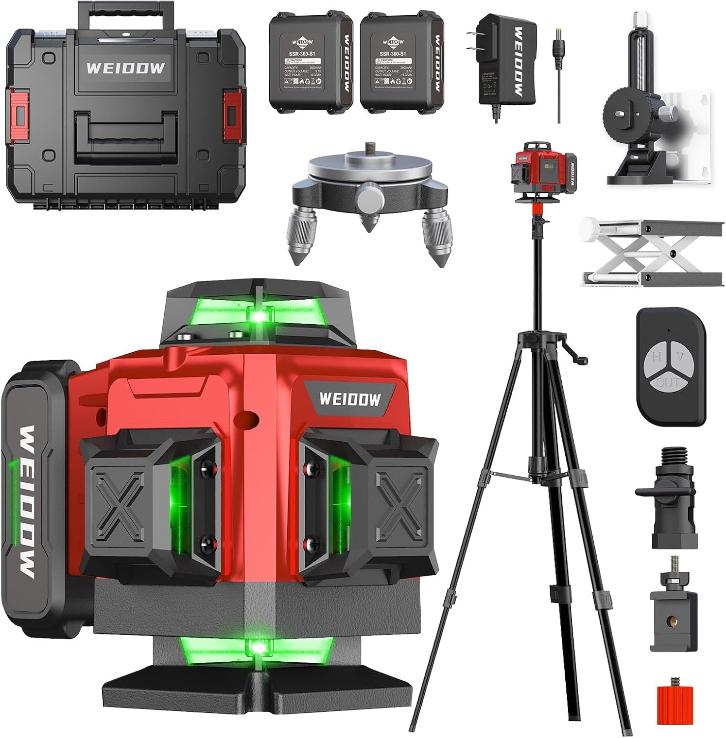 360 Laser Level with Tripod for Construction and Renovation