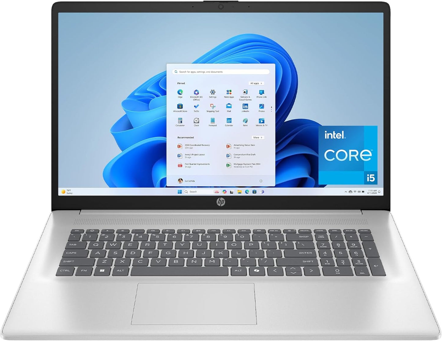 HP 17.3 inch Laptop with FHD Display and Intel Core i5 Processor