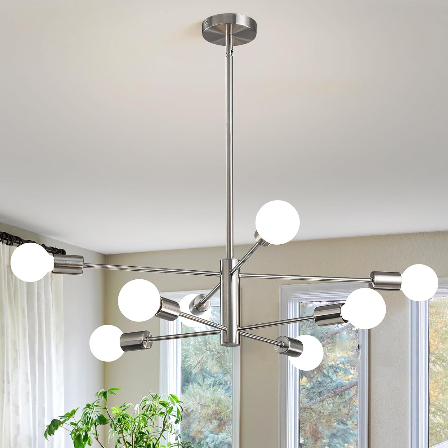 Modern Sputnik Chandeliers Light for Dining Room and Foyer