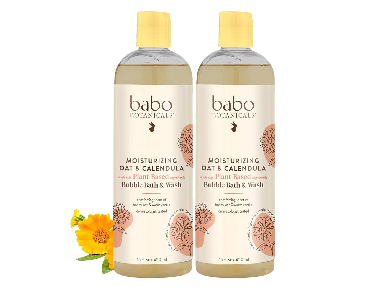 Babo Botanicals Moisturizing Oat & Calendula Bubble Bath & Wash