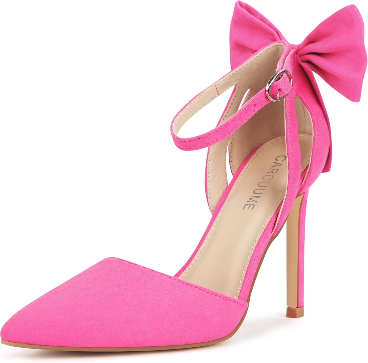 Carcuume Women's Closed Toe Heels with Bow for Every Occasion