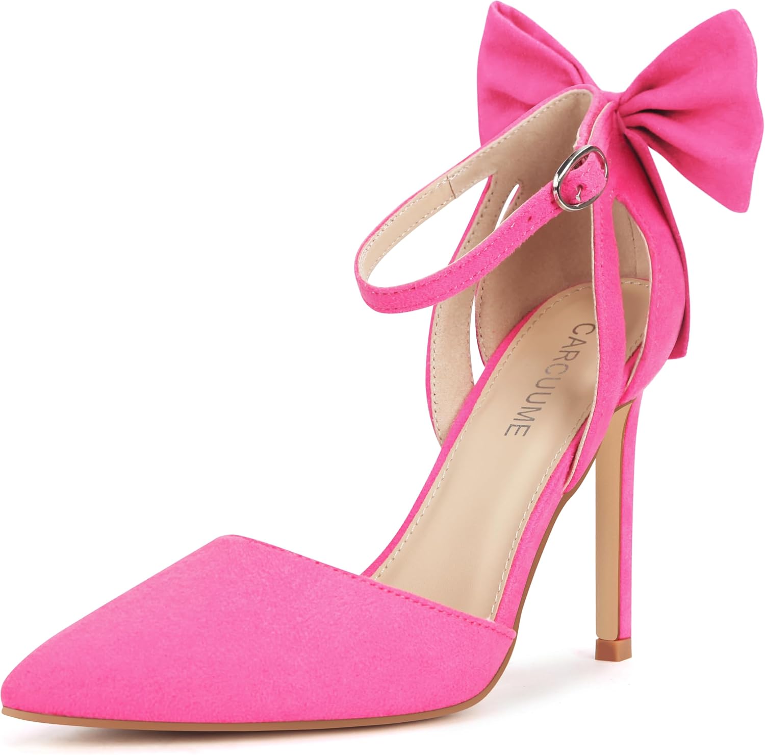 Carcuume Women's Closed Toe Heels with Bow for Every Occasion