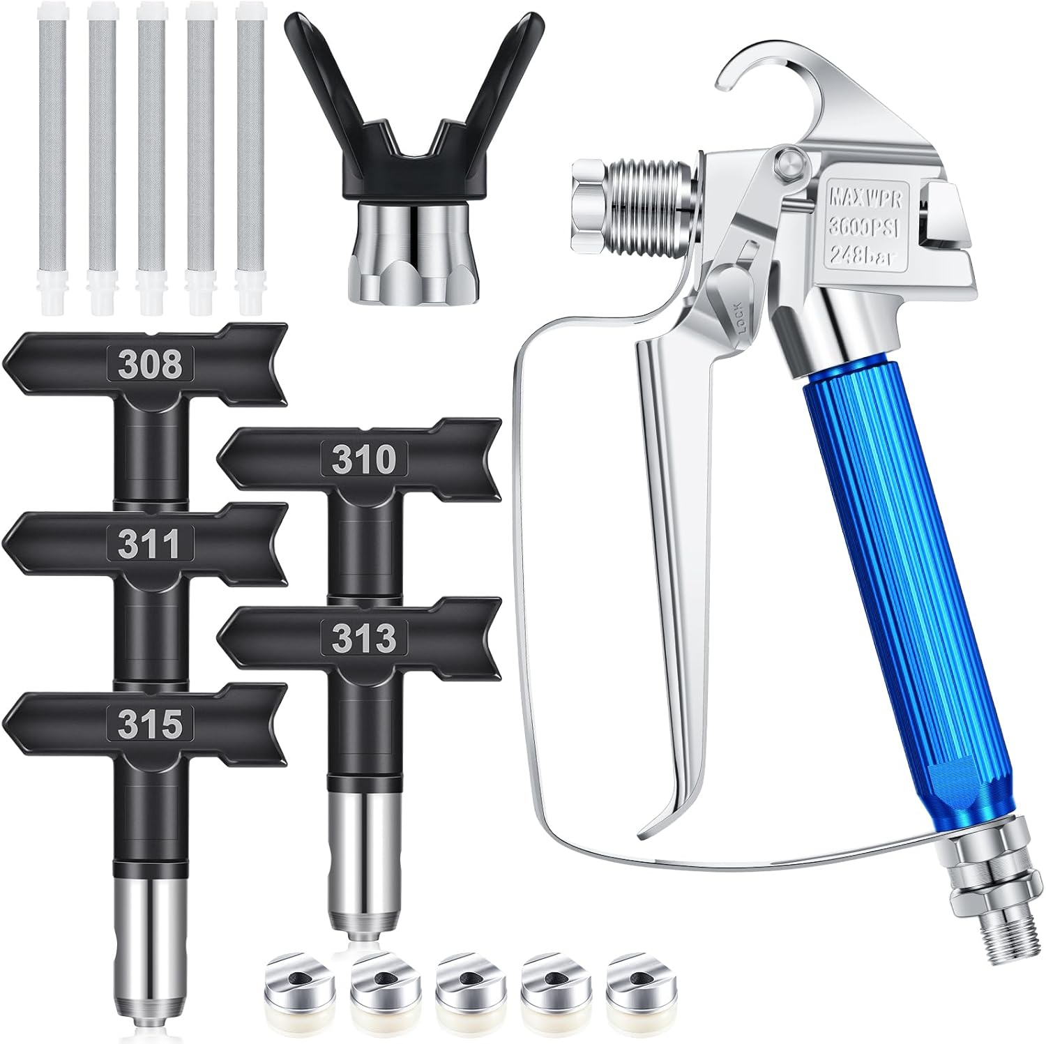 Zhengmy 12 Pcs Airless Paint Sprayer Gun Kit for Perfect Spraying