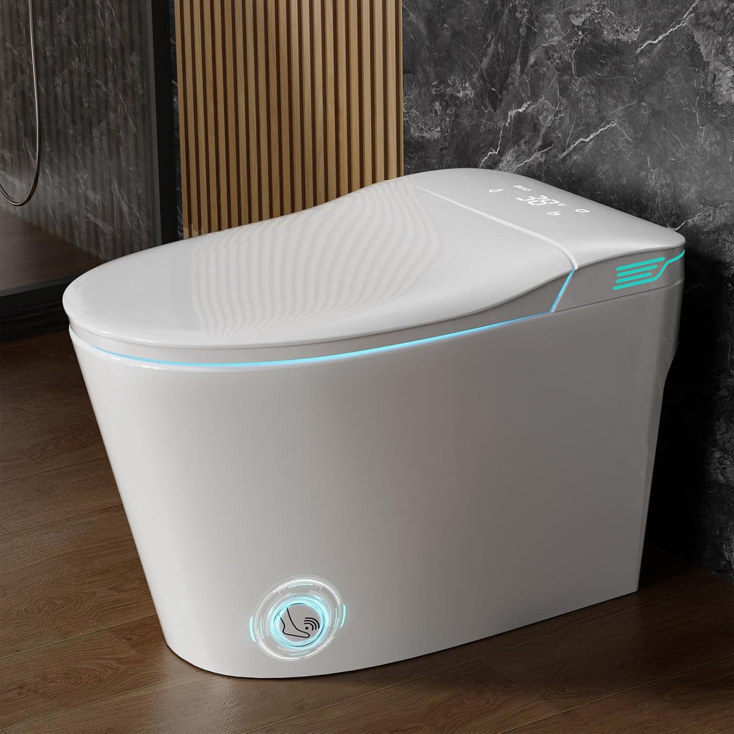 Smart Toilet with Bidet and Voice Control for Modern Bathrooms