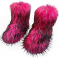 Fur boots for women Faux Fur Mid-Calf Snow Boot - Warm & Non-Slip