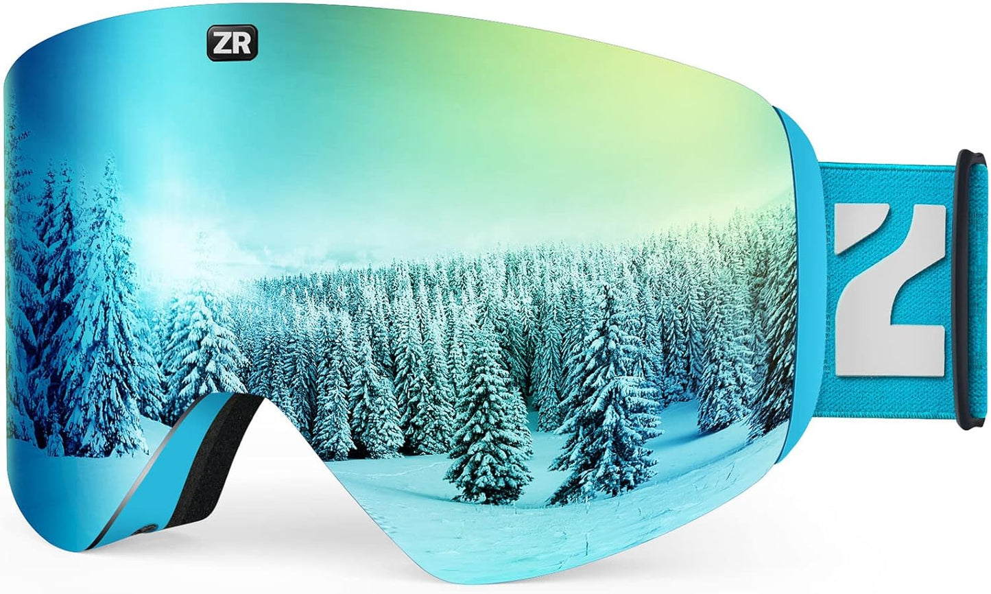 ZIONOR X11 Magnetic Ski Goggles - Crystal Clear Vision!