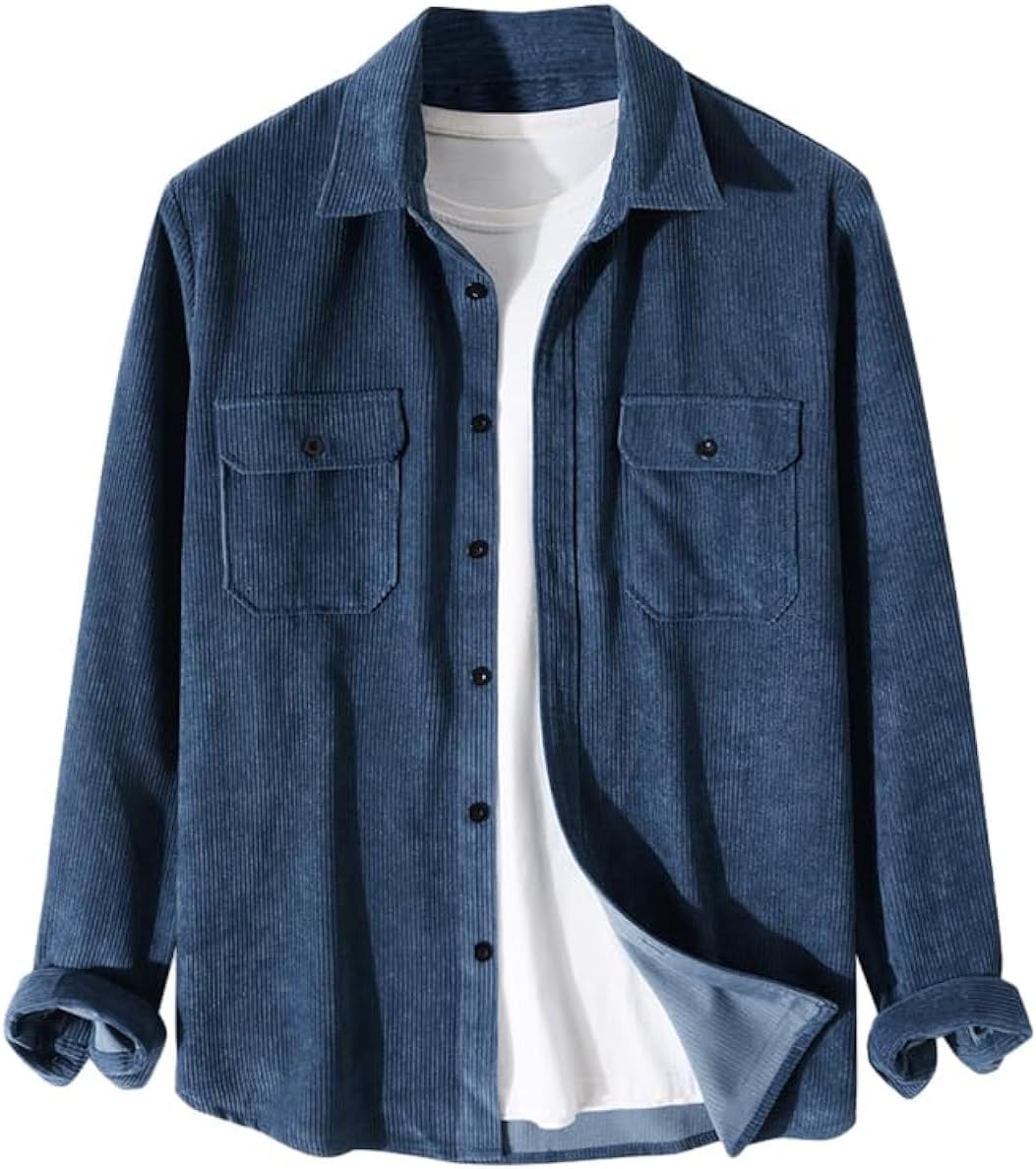 ZAFUL Mens Plaid Shirt - Classic Flannel Button Down Top