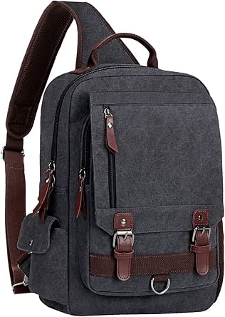WOWBOX Sling Bag for Men Women - Stylish Cross Body Backpack