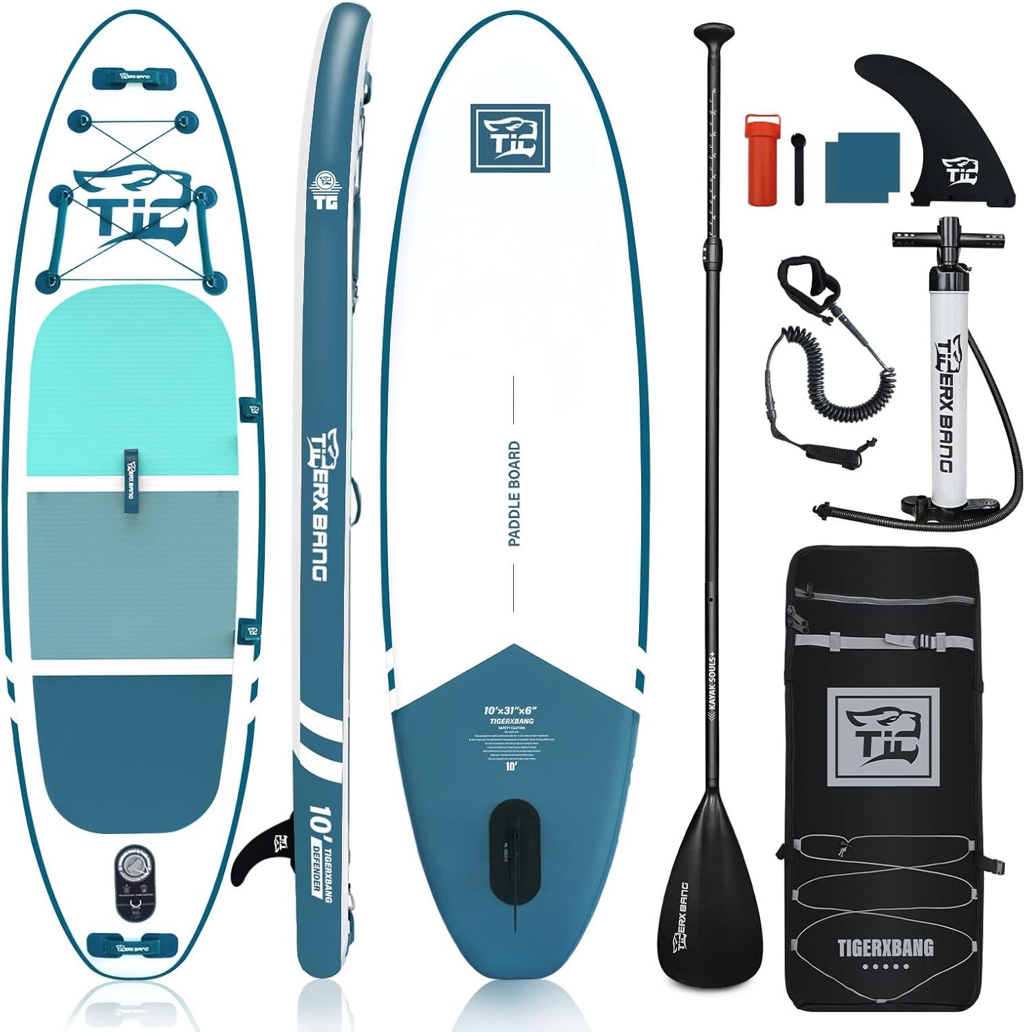 Inflatable Paddle Board with Premium Accessories for All Ages