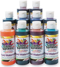 Liquid Watercolor Paint 10-Color Set - Vibrant 8-oz Bottles