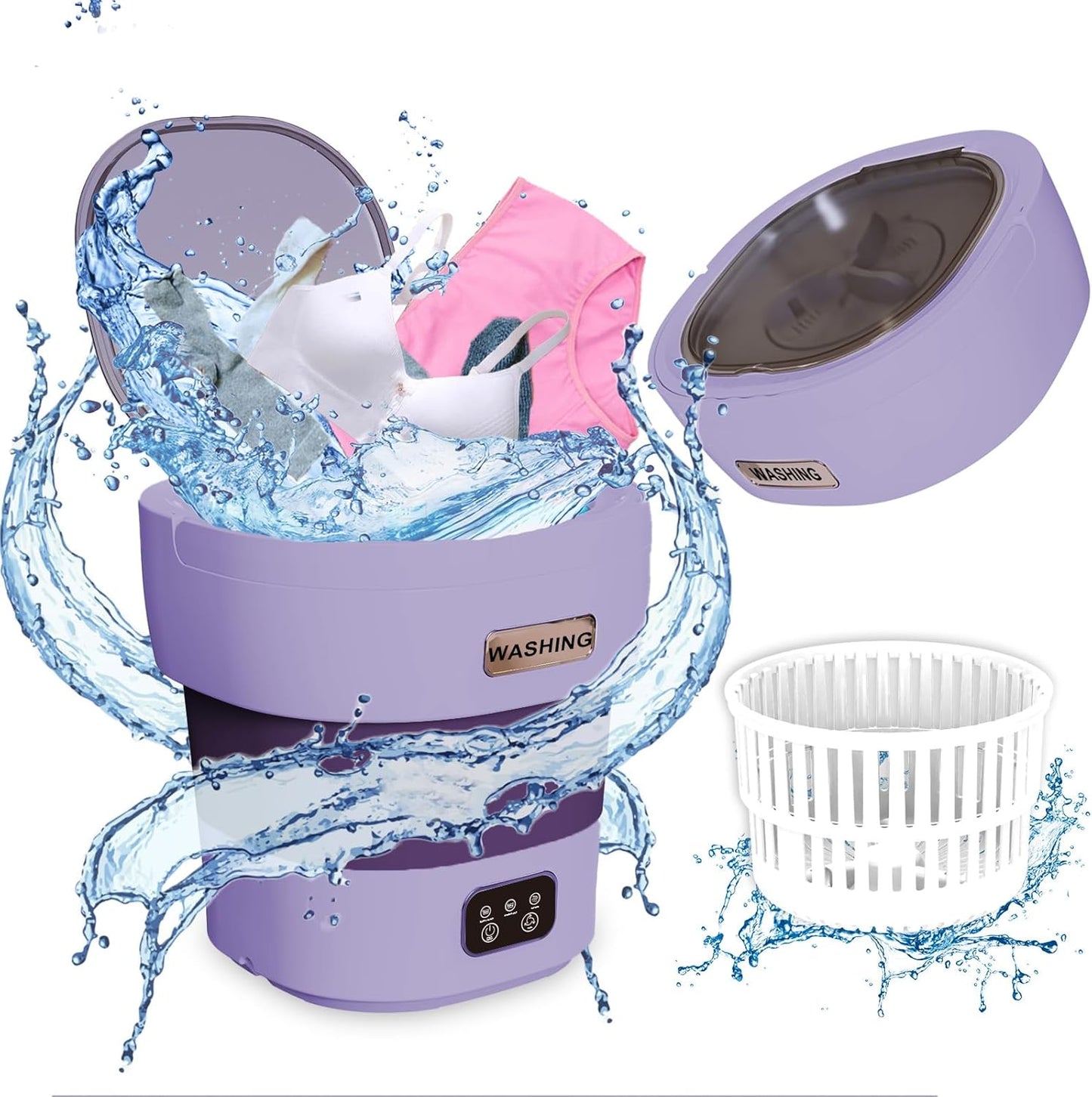 Compact Collapsible Washer-Dryer for Camping & Travel