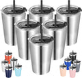 VEGOND 12oz Stainless Steel Tumbler 6 Pack - Insulated Travel Cups
