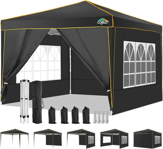 COBIZI 10x10 Pop-Up Canopy - Ultimate Event Shelter