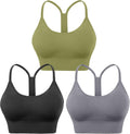 Evcute Racerback Sports Bras for Yoga and Fitness Workouts