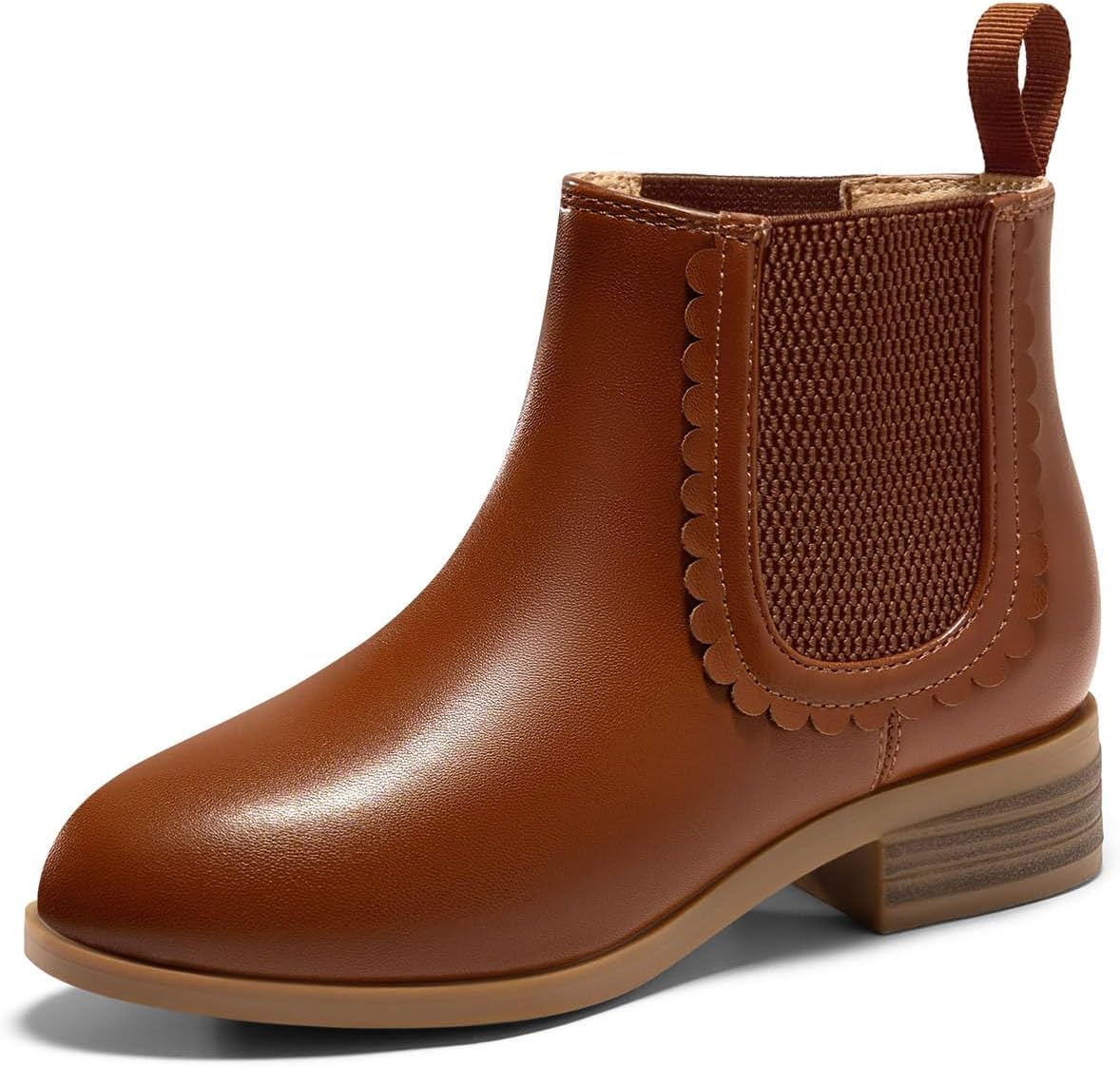 Coutgo Girls Chelsea Ankle Boots for Stylish Fall Winter Wear
