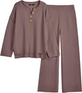 LILLUSORY Women's 2 Piece Lounge Sets Oversized Slouchy Knit - Cozy
