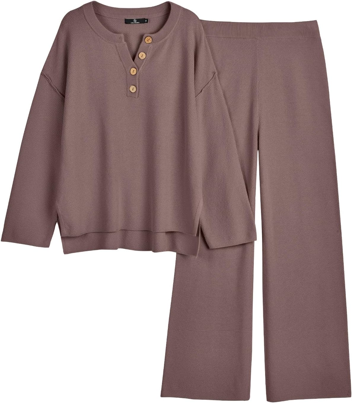 LILLUSORY Women's Cozy Knit Lounge Sets for Effortless Style