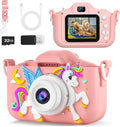 KANAD Kids Camera for 3-8 Year Olds - Durable Pink Toy Camera