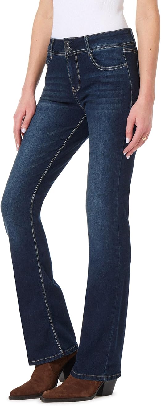 WallFlower Women's Luscious Curvy Bootcut Jeans for Juniors