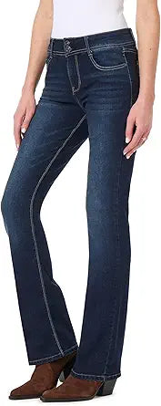 WallFlower Women's Bootcut Mid-Rise Jeans for Every Body