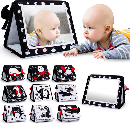 Montessori Tummy Time Set, High Contrast Fun