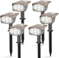 Solar Lights Outdoor Waterproof Landscape Lights 6 Pack - Bright 40LED
