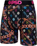 PSD Underwear Mens Boxer Briefs - Luxury Print, Soft Breathable Fit
