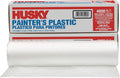 1-Roll 12ft x 400ft Husky.31-Mil Painters Plastic - Clear Protection