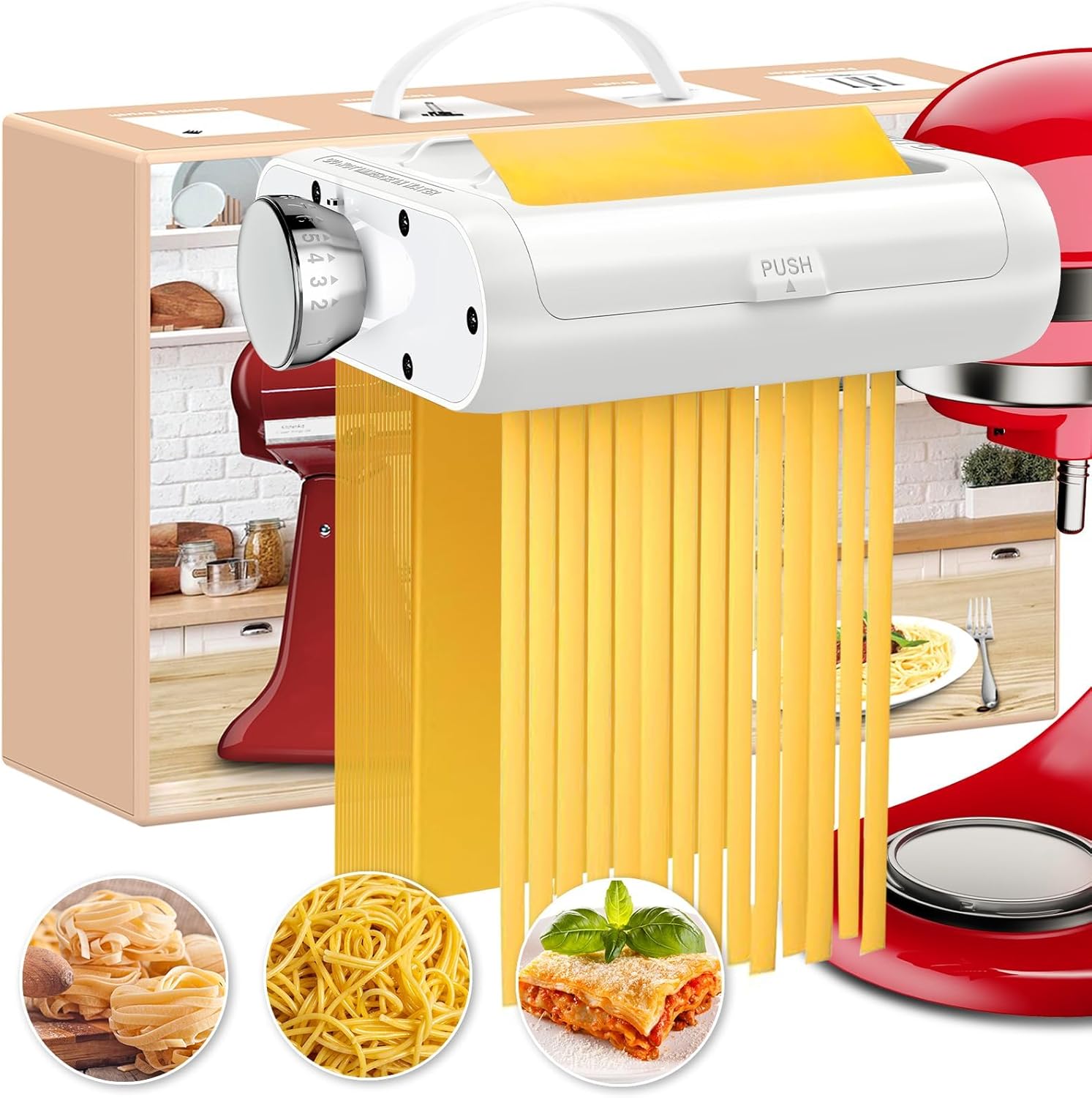 3-in-1 Pasta Attachment Set: Homemade Pasta Made Easy!
