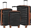Lightweight Luggage 3-Piece Set with Spinner Wheels & TSA Lock