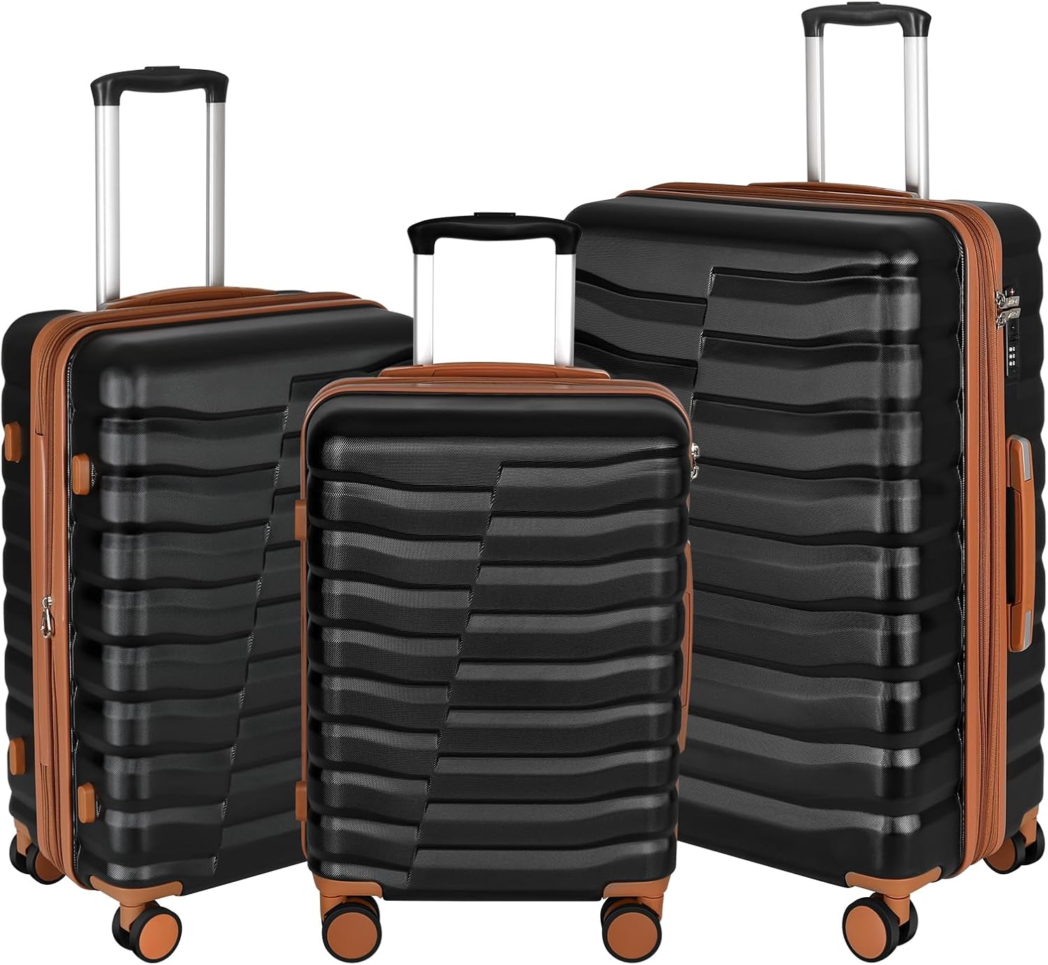 Lightweight Luggage Set with Spinner Wheels & TSA Lock for Travel