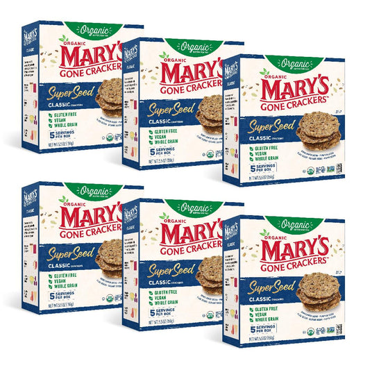 Organic Super Seed Crackers - Gluten-Free, Vegan, Whole Grain