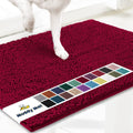 Maroon Muddy Mat 24x36 Super Absorbent Door Mat - Quick Dry Chenille