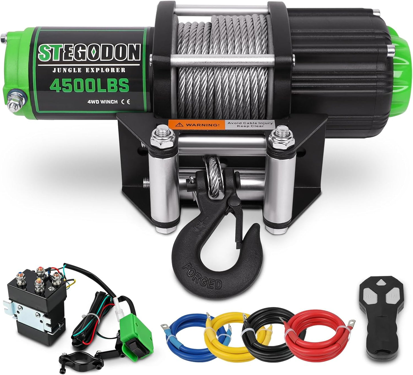 4500 lb Winch 12V Waterproof Electric Winch for ATV/UTV Use
