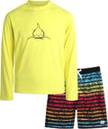 Big Chill Boys Rash Guard Set - Comfortable Swimwear for Kids