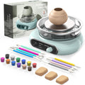 Mini Pottery Wheel Kit - 4.7 in Electric Clay Wheel with Foot Pedal