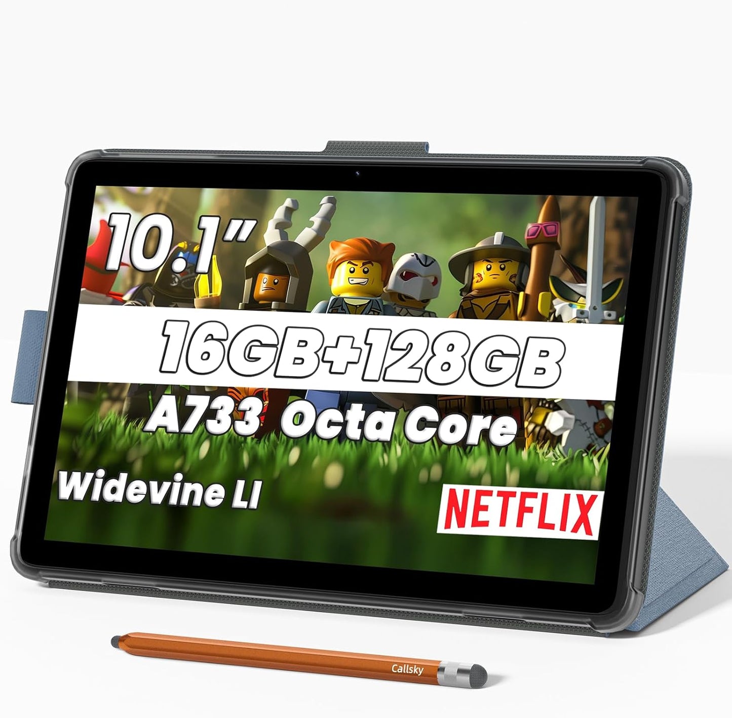 10.1 inch Android 15 Tablet with A733 Octa-core Processor