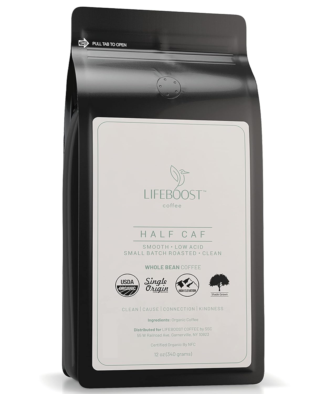 Organic Low Acid Half Caff Coffee - Mycotoxin Tested