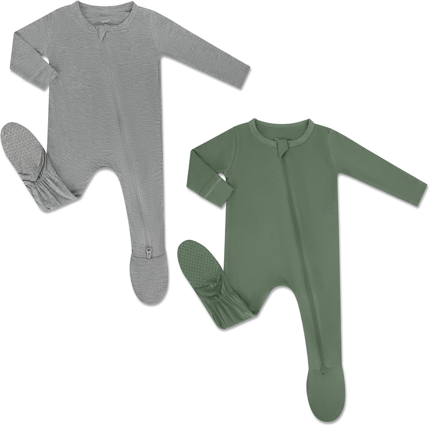 HAPIU Rayon from Bamboo Baby Footed Pajamas for Comfort